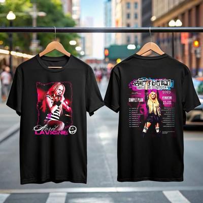 Футболка Avril Lavigne Greatest Hits Tour 2025, футболка Complicated, подарок для фаната.