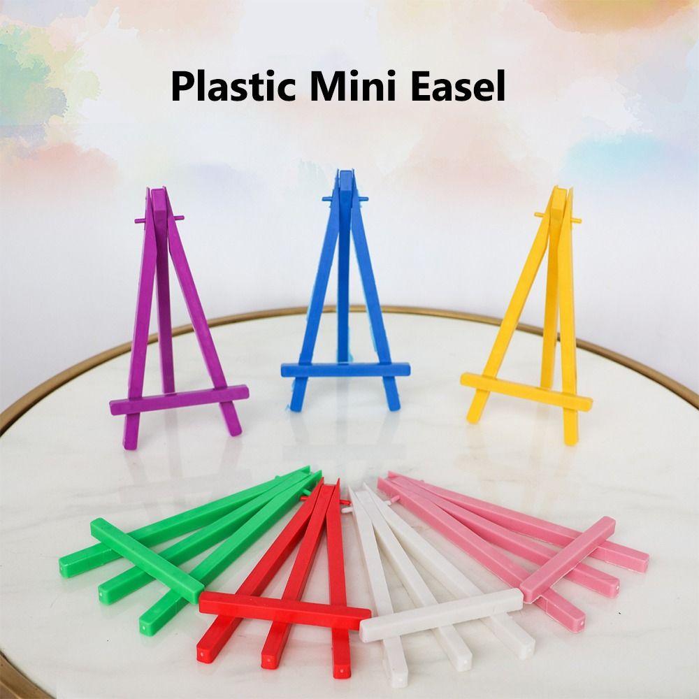 Plastic Painting Display Stand Adjustable Painting Holder Triangle Easel  Office Desk