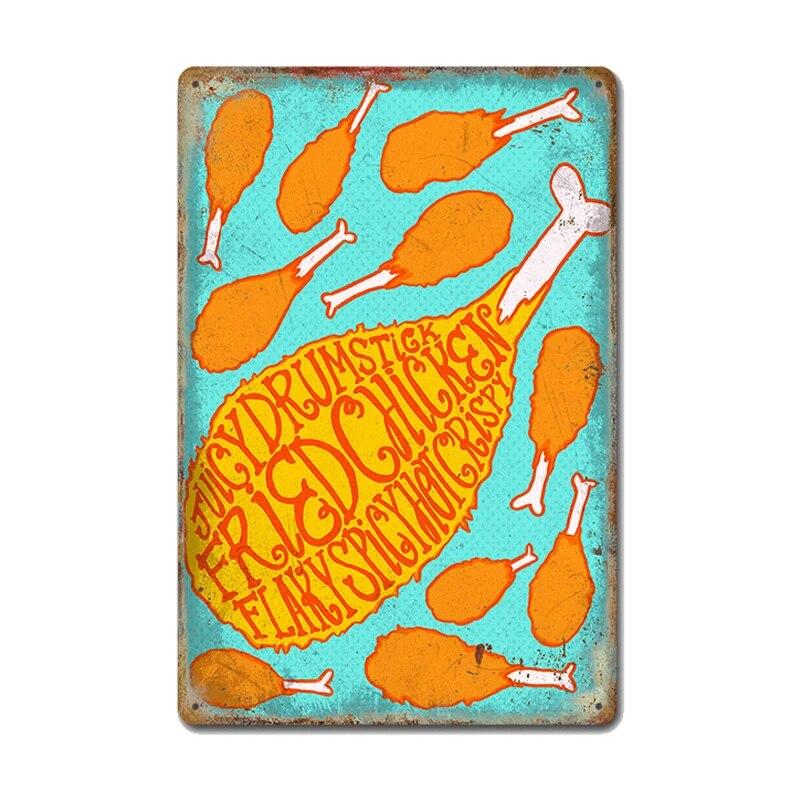 Оловянные знаки с цыплятами, металлический винтажный постер, петух, куриные яйца, ретро-налет, настенные наклейки, живопись для двери фермы, домашний декор