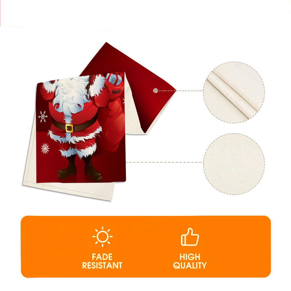 Christmas Tablecloth Creative Snowman Print Holiday Table Decorations Tablecloth