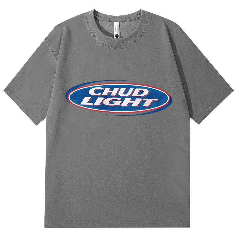 Chud Light Funny Meme T-Shirt High Quality Fashion Oversized T-Shirts Men Women Casual Cotton Short Sleeve T Shirts Streetwear