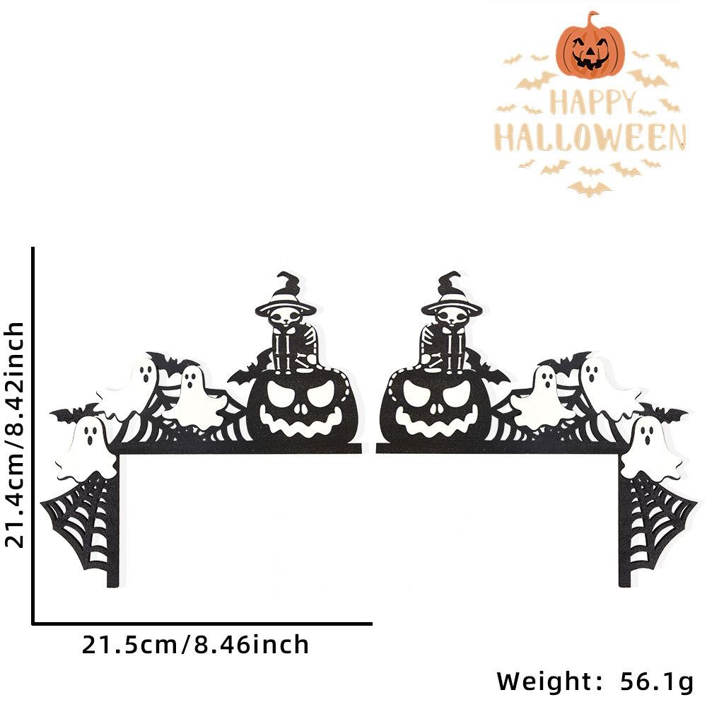 1 пара паутин Хэллоуин дверная рама украшение для вечеринки дверной угол знак дверь