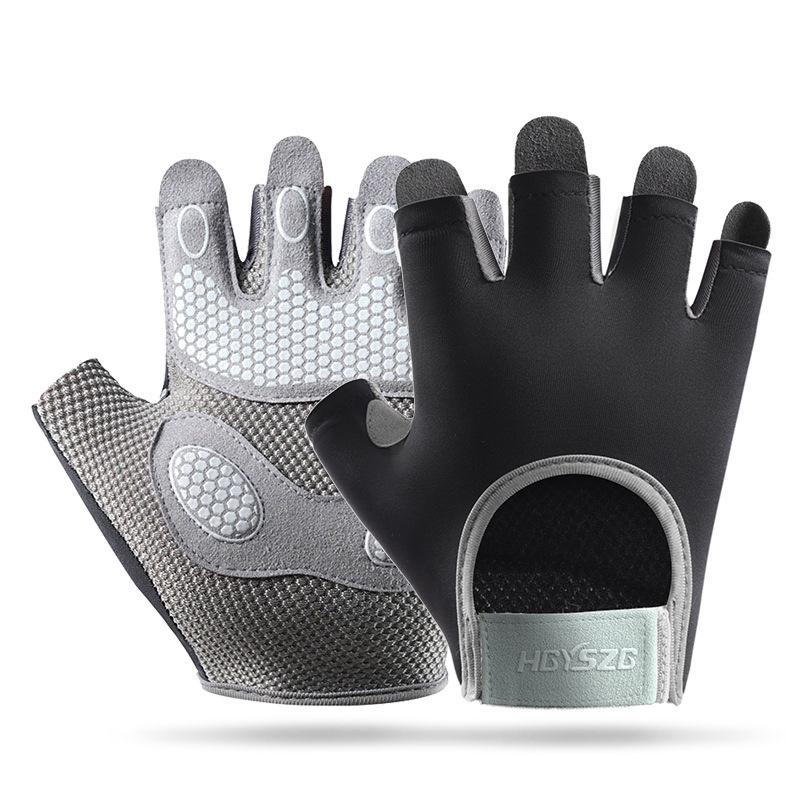 Fitness Half Finger Gloves Equipment Training Anti Slip Wear Resistant Outdoor Breathable Dynamic Cycling