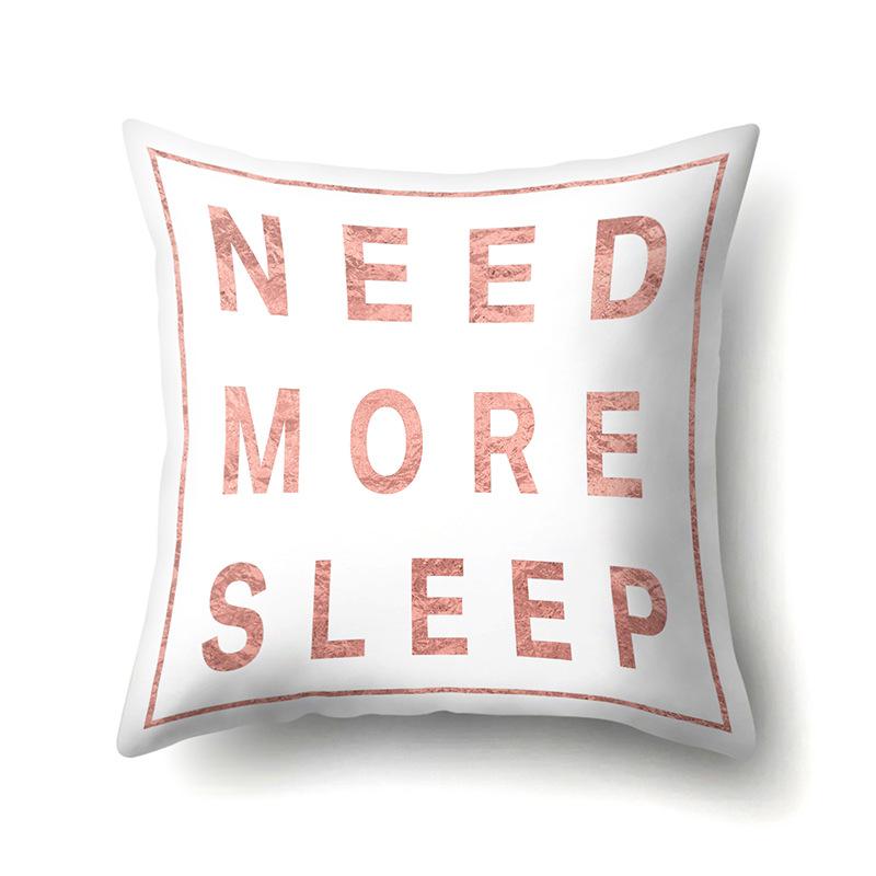 Polyester Pillowcase Automobile Decoration Home Printed Pillowcase Car Cushion Cover Bedside Pillowcase