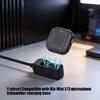 Portable Microphone Transmitter Charging Base with 6 Contact Pins and Side Input for Mic Mini 2/Mic3 Units, Fit for Daily Storage, Travel Bags, and