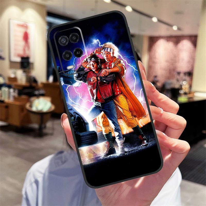 Чехол Назад в будущее Для Oppo A17 A77 A80 A40 A60 A98 A78 A18 A38 A58 A16 A76 A96 A74 A94 A54 A57S A15 Обложка