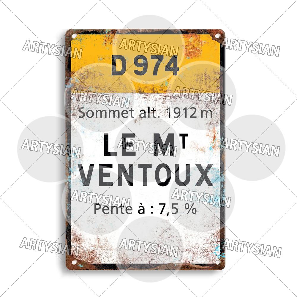 Тур де Франс Велоспорт Гонка Велоспорт Ориентир Металлическая табличка Дорожные знаки Croix de FER Madeleine Tourmalet Luz-Ardiden Loze
