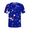 Women's Fashion Casual Independence Day Printed Round Neck Short Sleeve T-Shirt Top