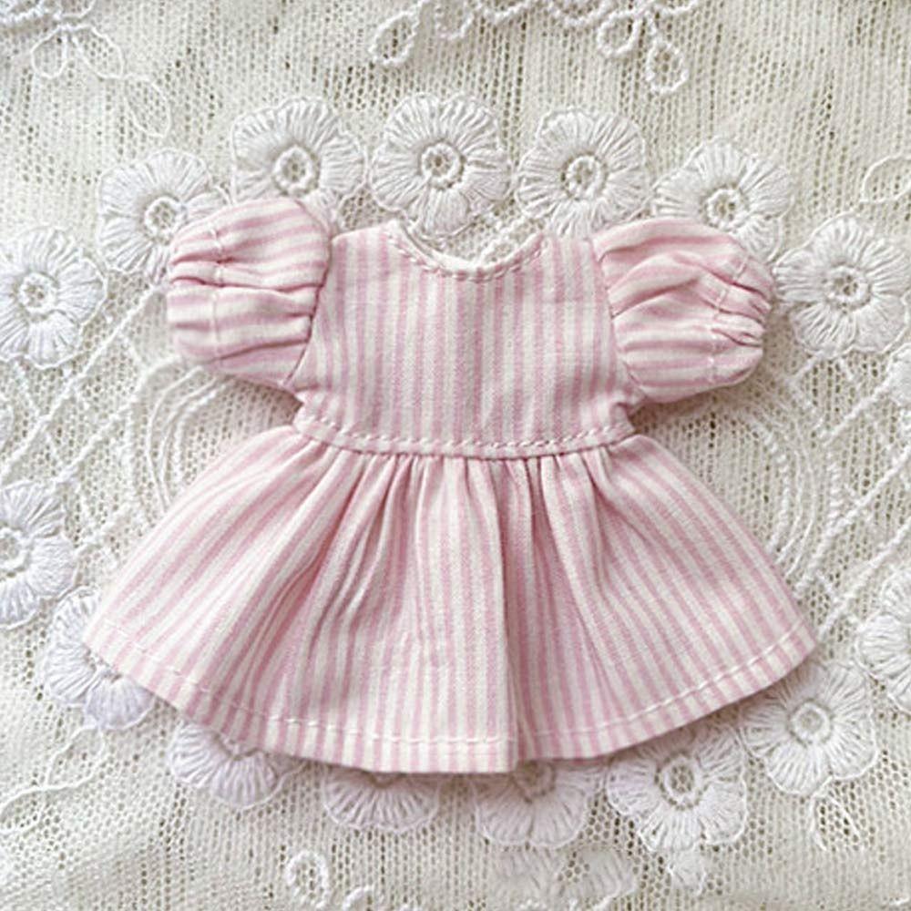 For BJD Dolls Short Sleeve Outfits Handmade Printed Dresses Doll Top Doll Skirt Clothes