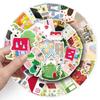 50 мультяшных раскрашенных вручную наклеек с домиками - Водонепроницаемые и креативные для блокнотов и багажа
