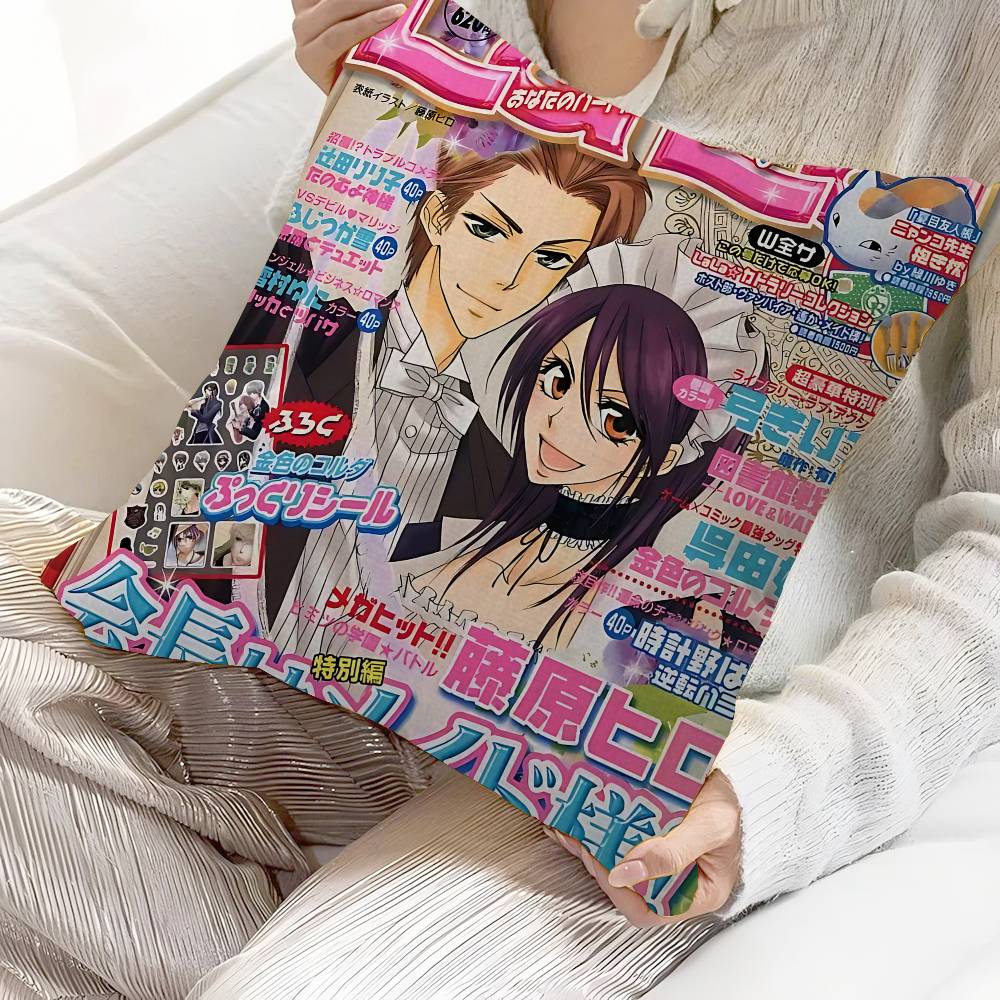 Japanese Anime MMaid SSama Cushion Cover Pillowcase Upholstery Sofa Throw Pillow Home Decor Pillowcas