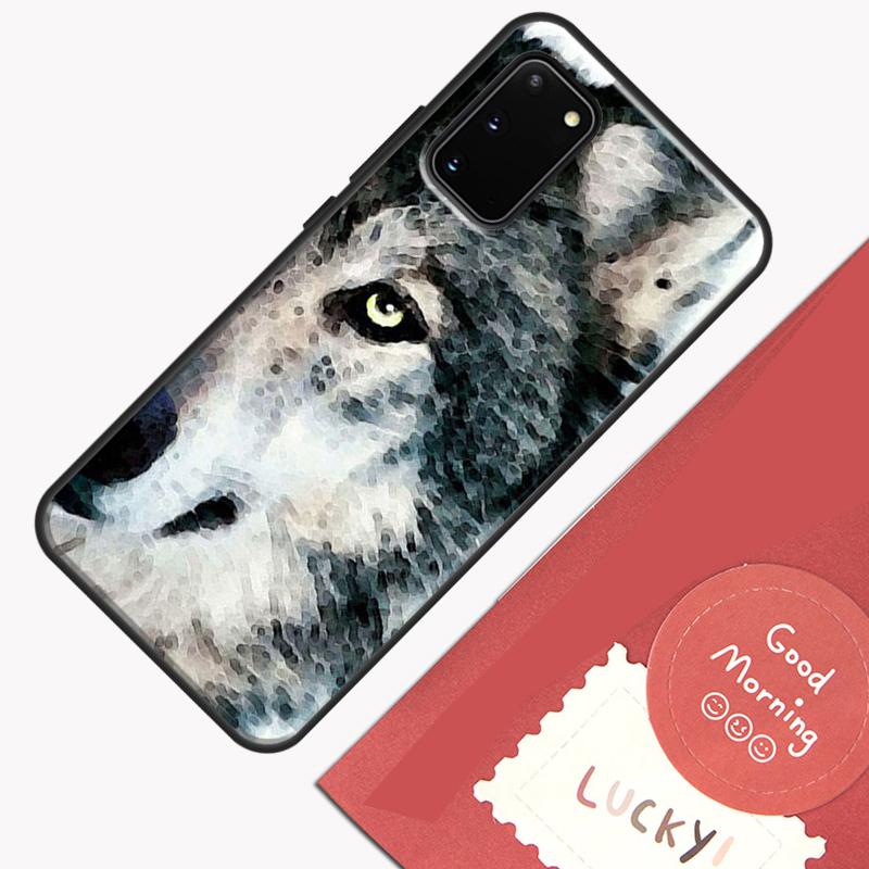 Чехол для телефона с изображением воющего волка для Samsung Galaxy S24 S26 Ultra S20 S21 S22 S23 S25 Plus S10 S25 FE Защитный корпус
