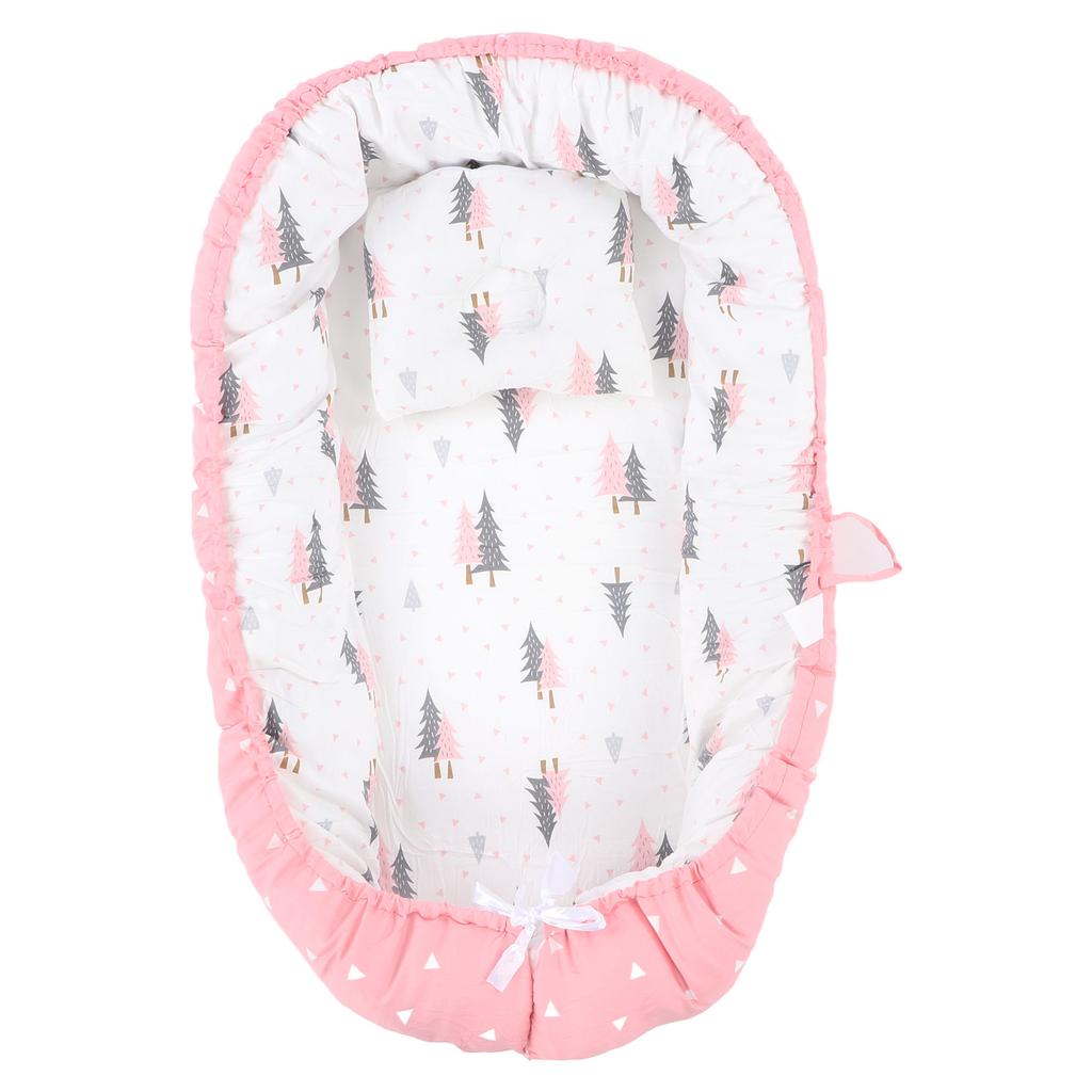 Baby Lounger Cover Soft Comfortable Breathable Easy To Clean Foldable Portable Newborn Nest Cover