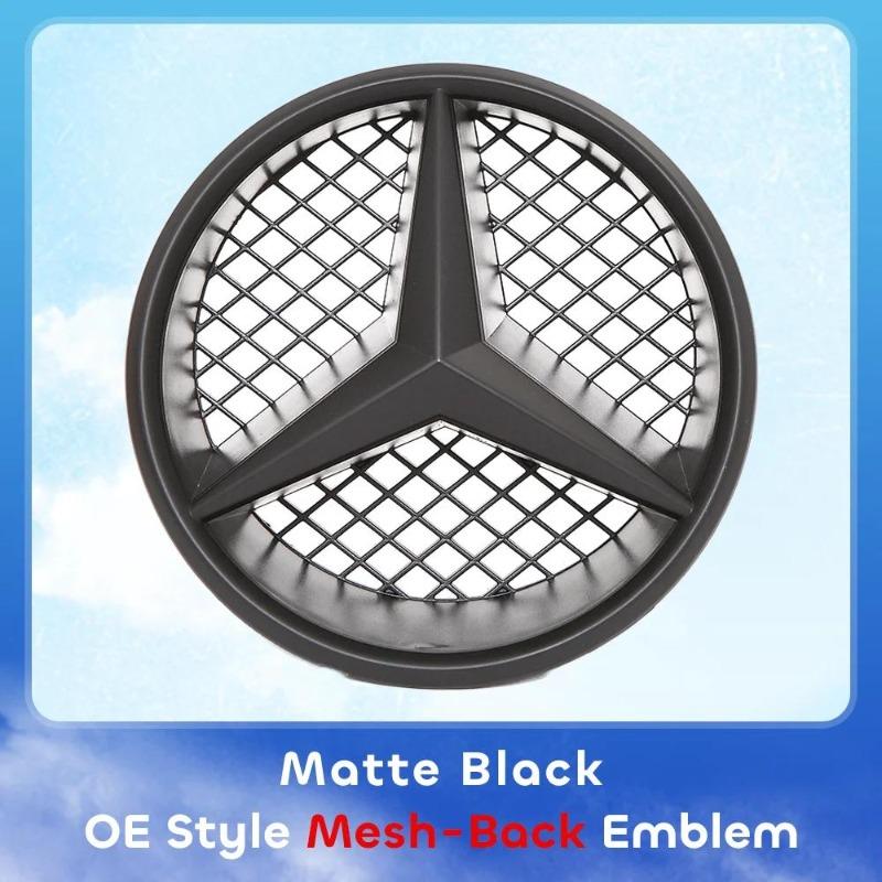 Эмблема Звезда на Решетку Радиатора Автомобиля 3D Зеркальная OE Стиль Плоская Поверхность Для Mercedes Benz W245 W204 X204 B180 B200 B250 C280 C300 C350