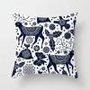 Blue White Porcelain Print Cushions Case Bohemian Style Mandala Geometry Pillows Case Modern Fashion Sofa Chairs Throw Pillows