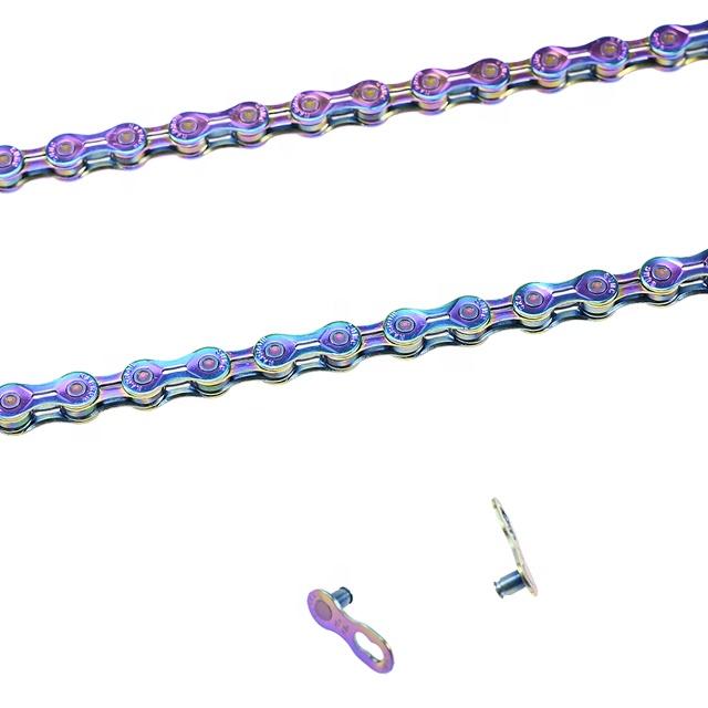 SX12EL XD / MS / HG Rainbow MTB / Road Bicycle Chain Accessories Half Hollow 12s 126L Bike Chains 12 Speed Bicycle Chain