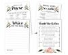 Inkdotpot Floral Bridal Shower Game Set Of 4(50 Sheets Each) W   Miss To Mrs Gold Banner Fun Bachelorette Party Game Set