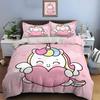 Cute Cartoon Unicorn Print Bedding Set Duvet Cover 1 Duvet Cover 2 Pillowcases Adult And Kids Bedding Set Luxury Holiday Gifts