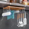 Stainless Steel Kitchen Organizer: Pot Lid and Cutting Board Rack with Multifunctional Shelf for Cabinet or Office Desk.