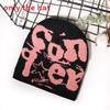 Street Alphabet Style Knit Hat With Thermal Acrylic Material For Seasons Fall