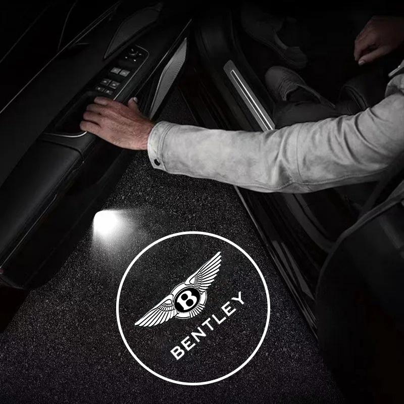Для Bentley Flying Spur Continental GT Bentayga Mulsanne 2 шт. Светодиодный HD Автомобильный Свет Приветствия на Дверь Проектор Логотипа Лампа Авто Аксессуары