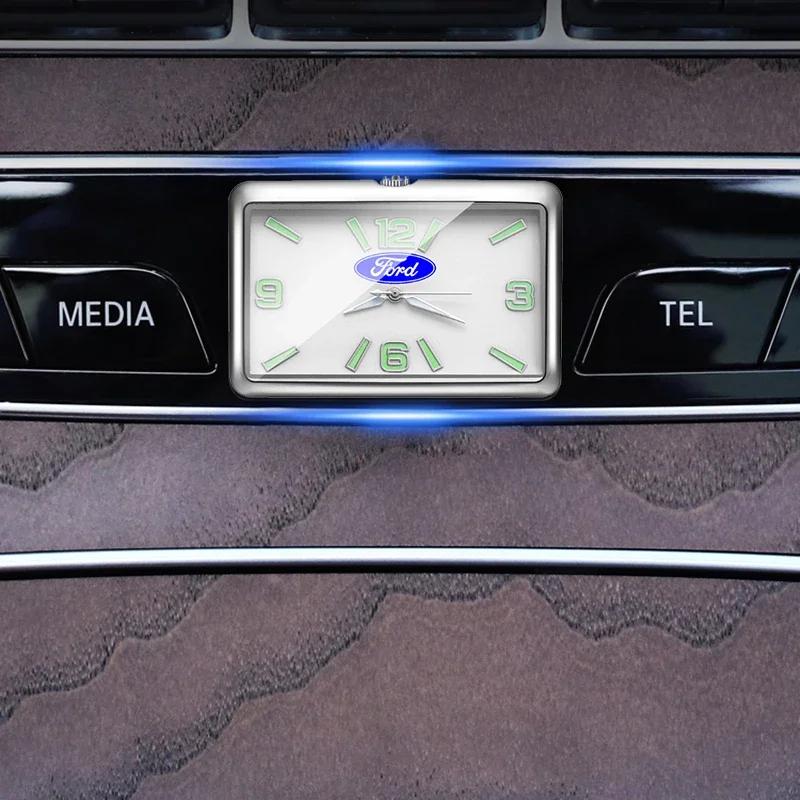 Car Electronic Square Clock Decals for Ford Motor Sport Mustang Ranger Kuga Mondeo Mk7 Transit Explorer Tierra Ecosport Escape SW3