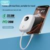 Портативный Power Bank Engoo на 10000 мАч со встроенными кабелями