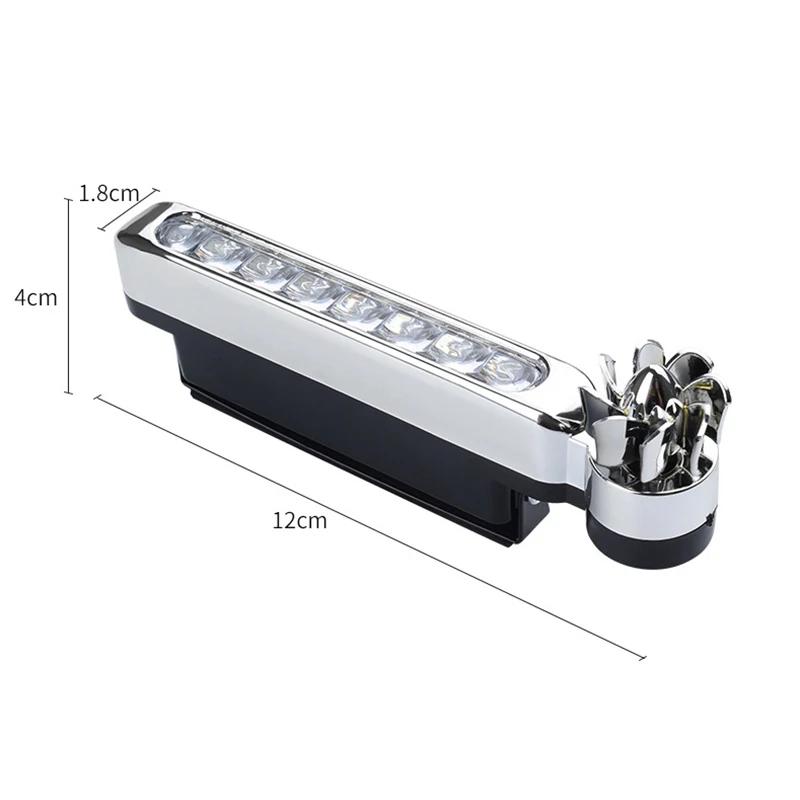 2 шт. ветряные светодиодные дневные ходовые огни для автомобиля, вспомогательное освещение, вращающийся вентилятор, автомобильная дневная фара, декоративные