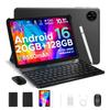 Doogee Планшет Tab A9 pro 10 дюймов Android 16, 20 ГБ ОЗУ + 128 ГБ ПЗУ, WiFi5 6580 мАч, Планшет с клавиатурой, мышью, стилусом и чехлом