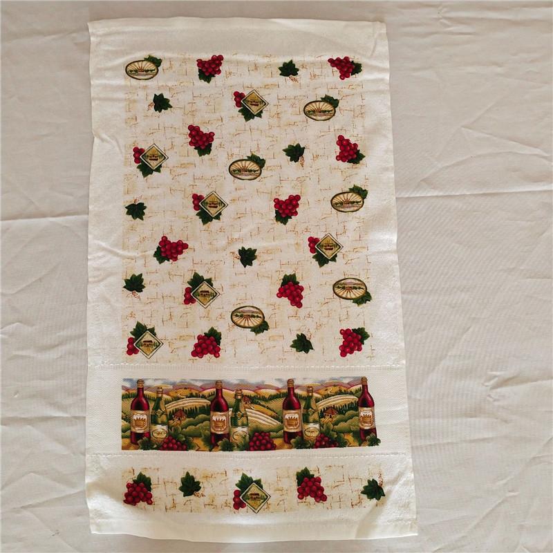 1 шт. Рождественская серия Печатное хлопковое кухонное полотенце Кухонное полотенце Инструмент для уборки Декор для рождественской вечеринки Подарок