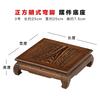 1PCS Dongyang Redwood Carving Stone Vase Base Teapot Stone Buddha Statue Solid Wood Bracket Home Decor