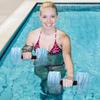 Water Dumbbells Aqua Fitness Barbells EVA Foam Water Weights for Pool Resistance Training Aerobic Exercise Equipment for Men Women Weight Loss