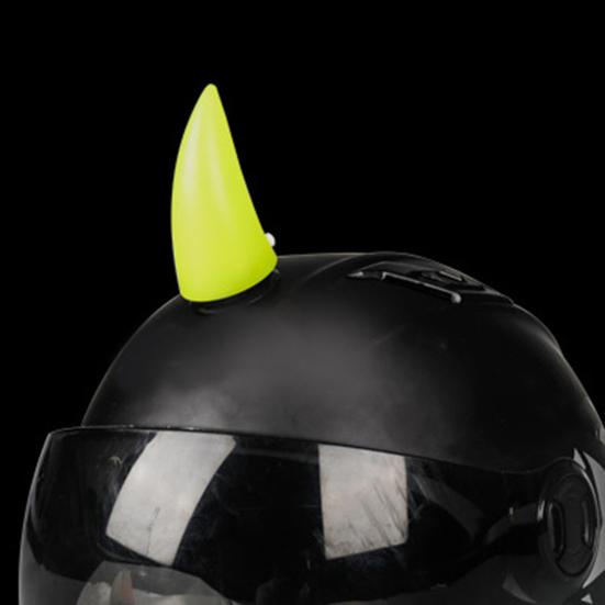 2 шт. Универсальное украшение для шлема с изображением демонов-рогов для ночной езды, персонализированные светодиодные фонари для шлема, перезаряжаемые через USB, украшение для шлема