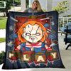 1pc Blanket - Horror Characters Print Design, Lightweight Blanket for Sofa, Bed- Soft &Warm, Gift for All Seasons