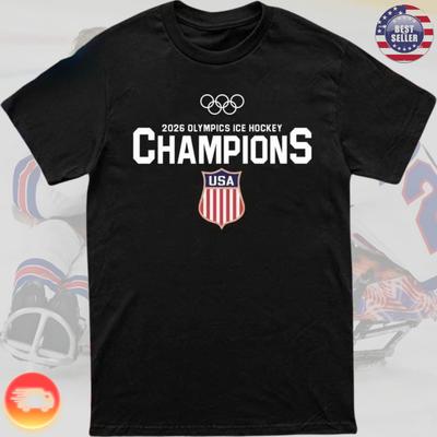 Футболка Чемпионы по хоккею с шайбой команда США