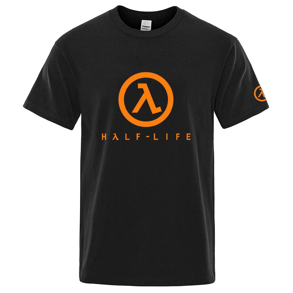 2025 Игра Half Life 1998 Лето Унисекс Круглый Вырез Повседневная Футболка Тонкий Хлопок Короткий Рукав Новая Модная Дышащая Футболка