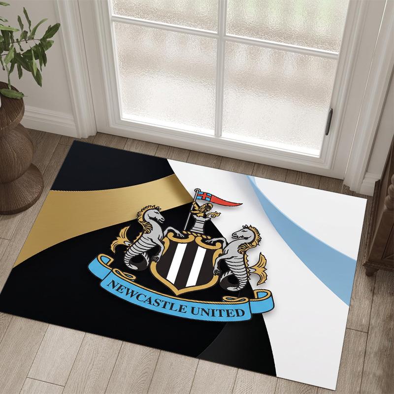 Футбольный дизайн Newcastle United Хрустальный бархатный ковер Уютный Не?Нескользящий ковер с принтом для спальни, гостиной, прихожей