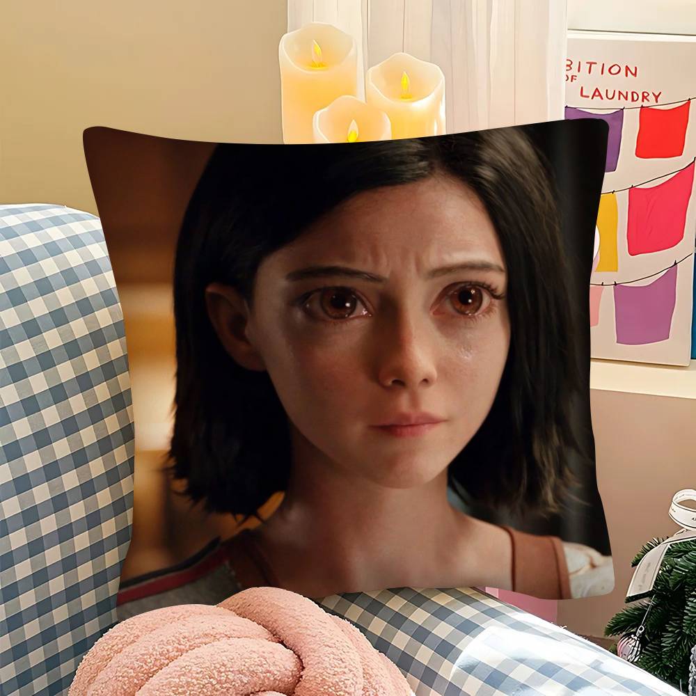 Чехол для подушки Alita Battle Angel Модный квадратный чехол для подушки Спальня Диван Комната Декор в стиле Ins Отдых