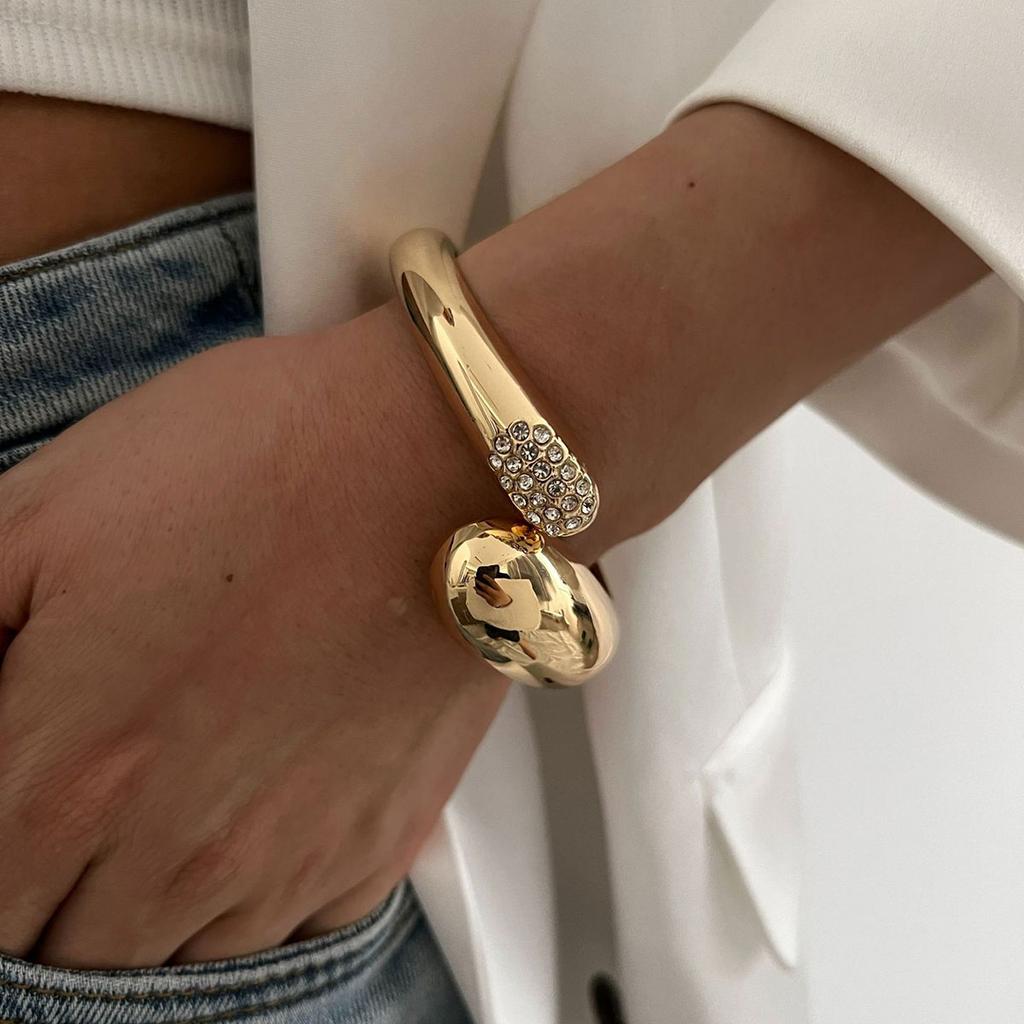 Металлические широкие браслеты-манжеты в виде неправильных капель воды, винтажные геометрические панк-браслеты для женщин, эффектная бижутерия