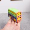 Dollhouse Mini Double  Bus Toy Colorful Model for Kids Room Play Accessories Educational Childrens Gift