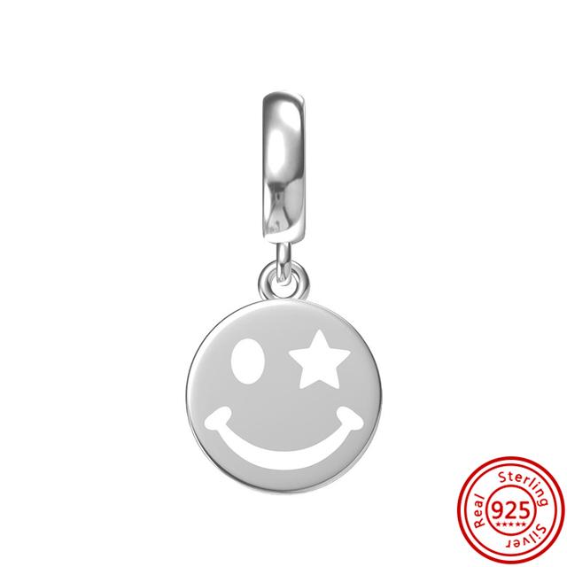 92 Стиль 925 Серебро 925 пробы для мальчиков и девочек Щенок с принтом лапы Сердце Сова Полый кулон Изящная бусина Подходит Подвески Браслет Ювелирные изделия