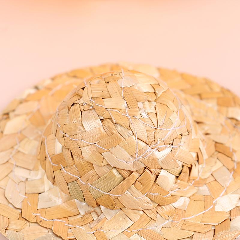 2 шт., ручная работа, маленькая соломенная шляпа, украшение для куклы, аксессуары для ювелирных изделий своими руками