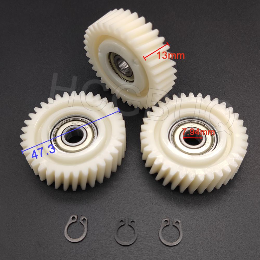 35T 47.3mm Oblique Gear with 88mm Clutch 88 Teeth Gear Ring set for Bafang Hub Motor E-Bike Electric Vehicle Nylon Gear Kit