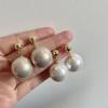Elegant French Style Pearl Earrings for Women - High-End All-Match Accessory