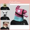 Забавные маски из латекса на голову из серии «Животные» для костюмов на вечеринку и празднования Хэллоуина