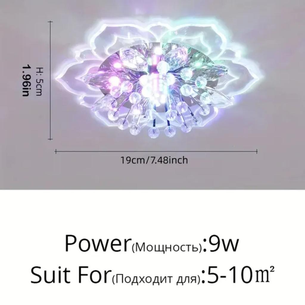 New Modern Crystal Petals LED Ceiling Lights Aisle Hallway Corridor Stairway Villa Gallery Kitchen Coffee Indoor Lights