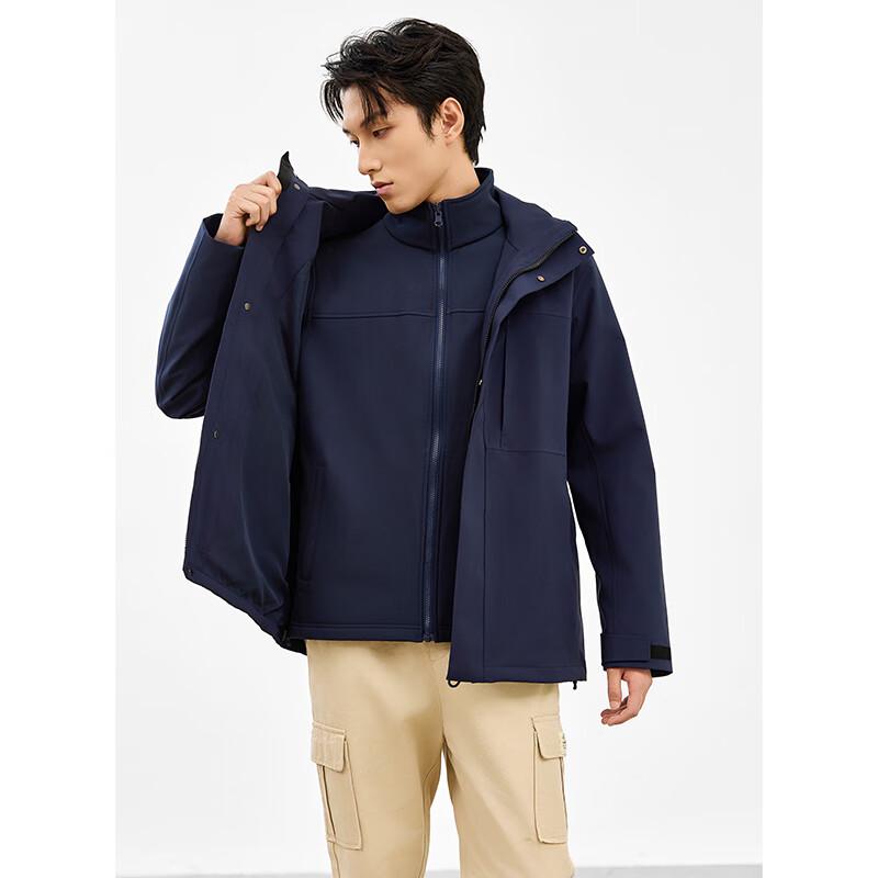 G·TENNA DX-J25545 Men's 3-in-1 Fleece Casual Jacket
