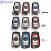 Чехол для смарт-ключа jingyuqin 3/4 Button Keyless для BMW CAS4 F 3 5 7 Series E90 E92 E93 X5 HU100R с необработанным пустым лезвием