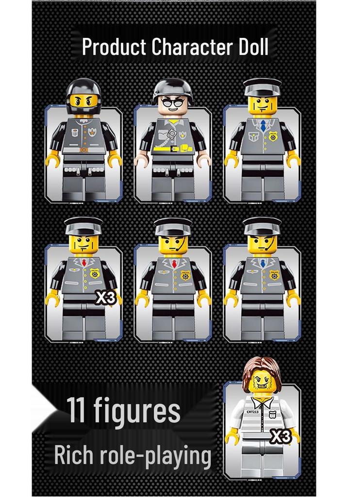 Игрушка-конструктор «Полицейский участок» - Образовательный подарок для мальчиков и девочек от 6 до 12 лет (2026)