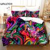 Комплект постельного белья из 3 предметов с односторонним принтом и красочным узором, удобная дышащая простыня, комплект постельного белья Comforterble